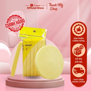 Bông Rửa Mặt Bọt Biển Dạng Nén Chivey Nhật (12Thanh/1Gói)