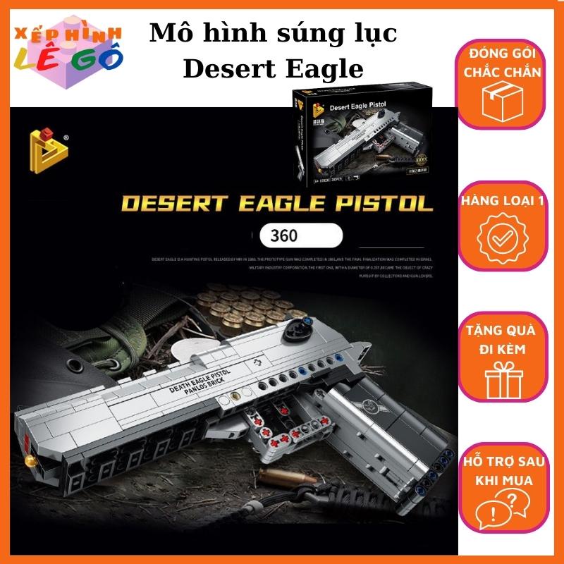 Đồ chơi dạng mô hình súng lục Desert Eagle Pistol panlos brick XHLG shop 670006
