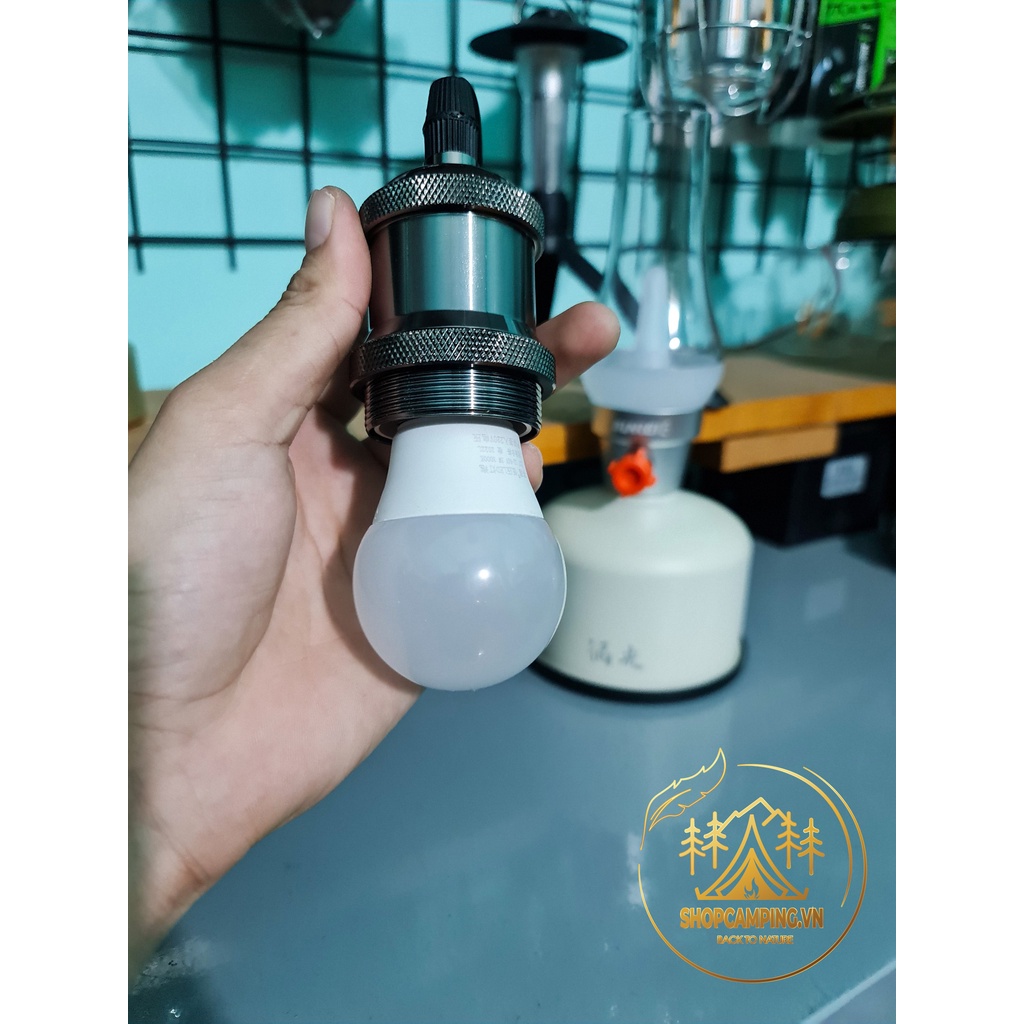 Bóng đèn led 12v 24v ánh sáng vàng vỏ nhựa, bóng led vàng dã ngoại cắm trại - Camping VietNam