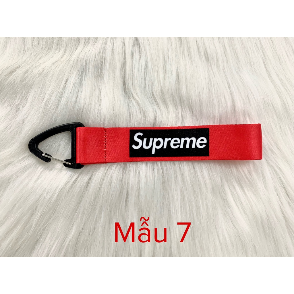 Dây móc khóa in logo Thương Hiệu 2.5cm móc tam giác, Dây Sneaker/ Dây đeo phụ kiện