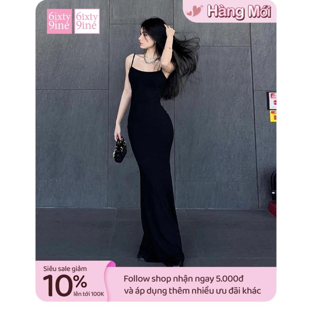 Đầm váy 2 dây nữ dài maxi dáng body phù hợp đi dự tiệc đi biển E9Y3