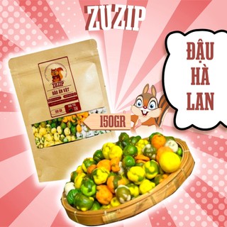 Đậu Hà Lan MIX ZuZip Gói Zipper 150gram, Hạt Đậu Hữu Cơ Ăn Vặt Chất Lượng