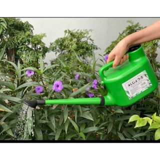 Bình tưới cây, rau, hoa, bình ô doa 4 lit loại dày, chất nhựa bền