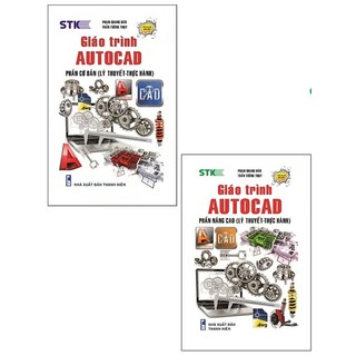 Sách - combo giáo trình autocad phần cơ bản và giáo trình autocad phần nâng cao (lý thuyết- thực