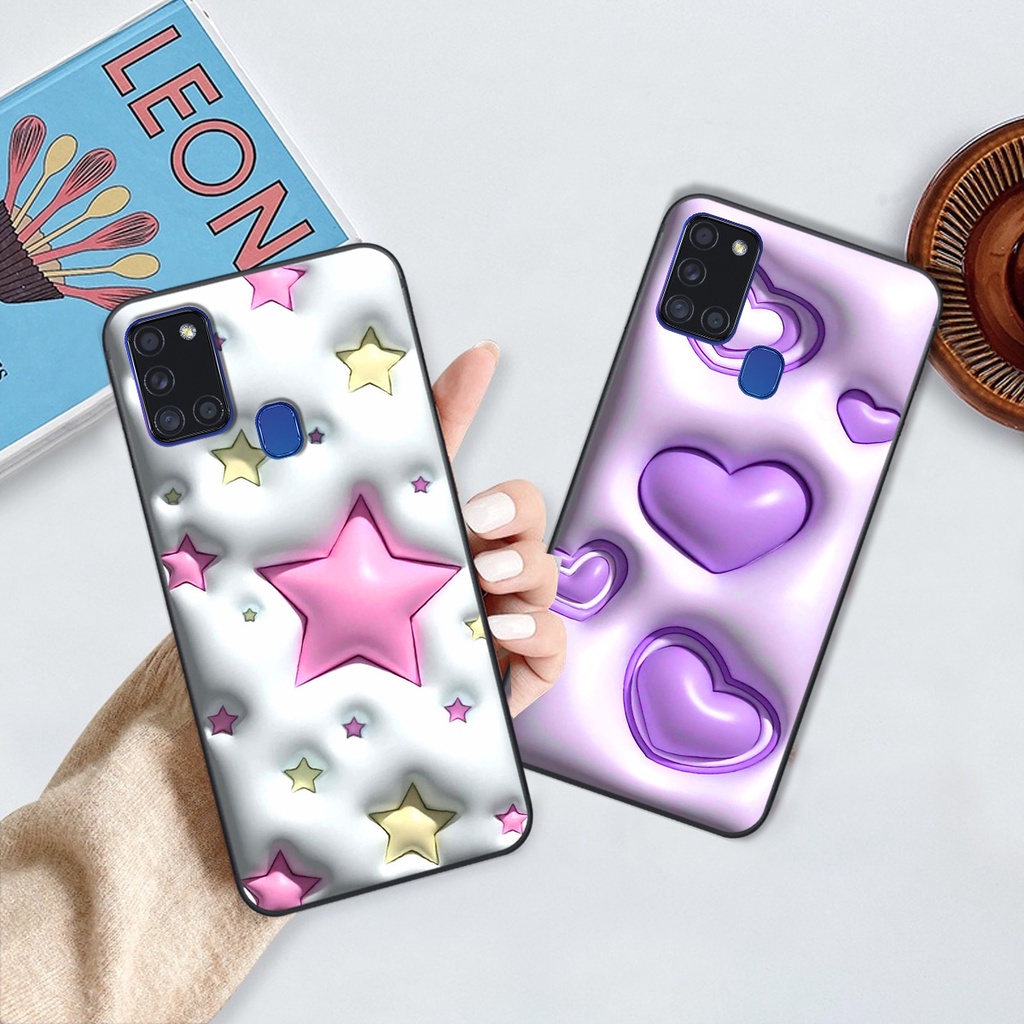Ốp Samsung A21s in phẳng hiệu ứng 3D giả nổi siêu thật, cực xinh, cá tính