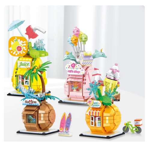 Bộ Lego Mô Hình Nhà Trái Cây và Cửa Hàng