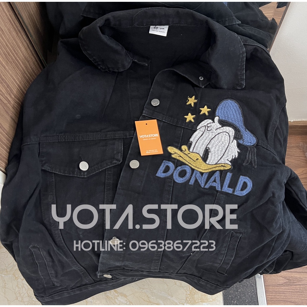 Áo khoác jeans thêu vịt - J006