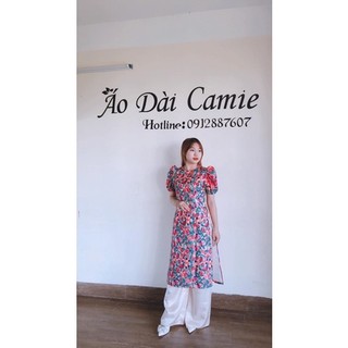 Áo Dài Cách Tân - Gấm Hoa Cao Cấp Trẻ Trung