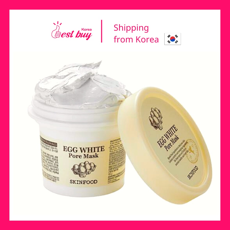 Mặt nạ lòng trắng trứng sáng da thu nhỏ lỗ chân lông SKINFOOD Egg White Pore Mask 120g