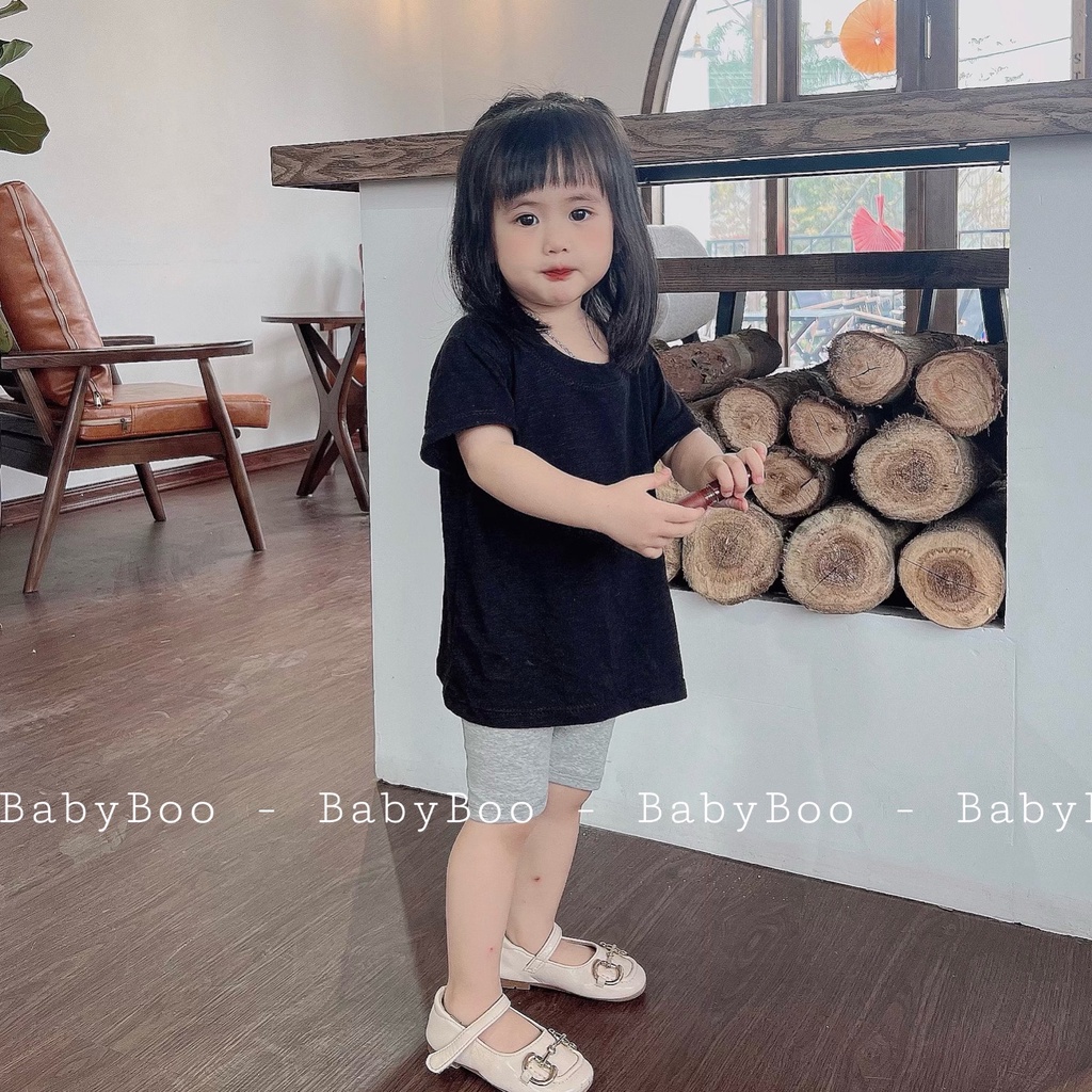 Áo Thun Bé Gái Bé Trai Kiểu Dáng Basic Vải Cotton Xược Chất Lượng Cao BabyBoo - PiBo Store