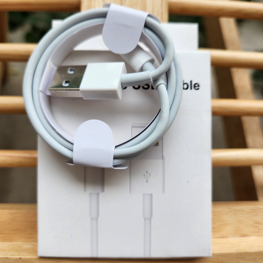 Dây cáp sạc nhanh USB dài 1mét - Màu Trắng Kèm Hộp - Sạc nhanh dành cho 6/6s/7/8/7plus/8plus/x/xsmax/11/12/13/pro/promax