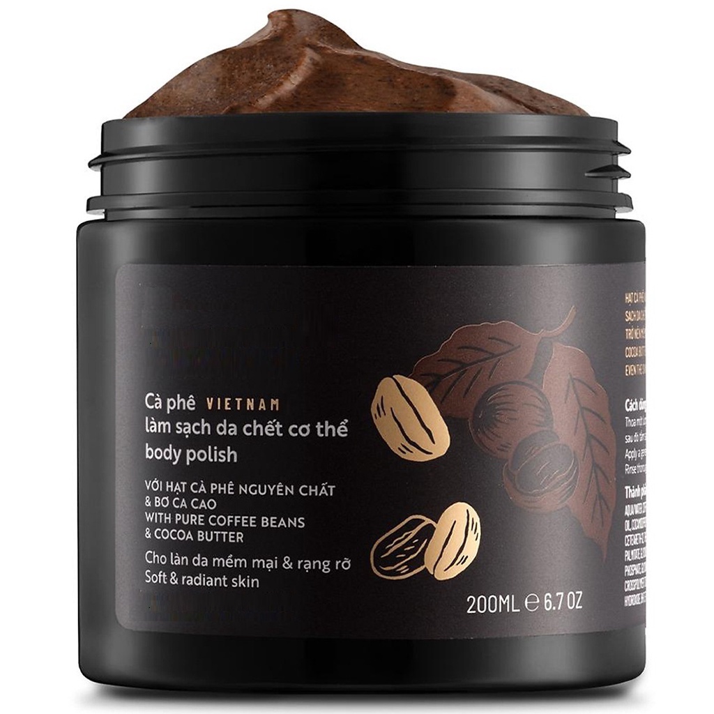 Cà Phê Bơ Cacao Tẩy Tế Bào Chết Hàng Việt Nam 200ml(Hũ) | BigBuy360 - bigbuy360.vn