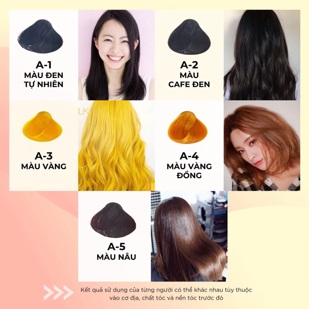 Thuốc Nhuộm Dưỡng Tóc CHAMIS 30 màu thời trang - Không Đau Rát Da Đầu, Giúp mềm mại, bóng mượt - Tuýp 60g