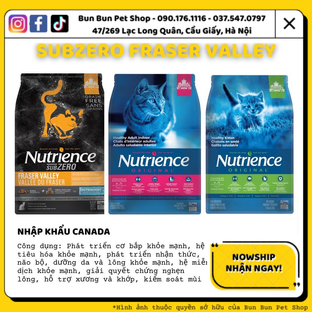 (2.27kg bao lớn) Hạt Nutrience Cho Mèo Subzero Fraser Valley, Canadian Pacific, Original Kitten, Orignial Adult