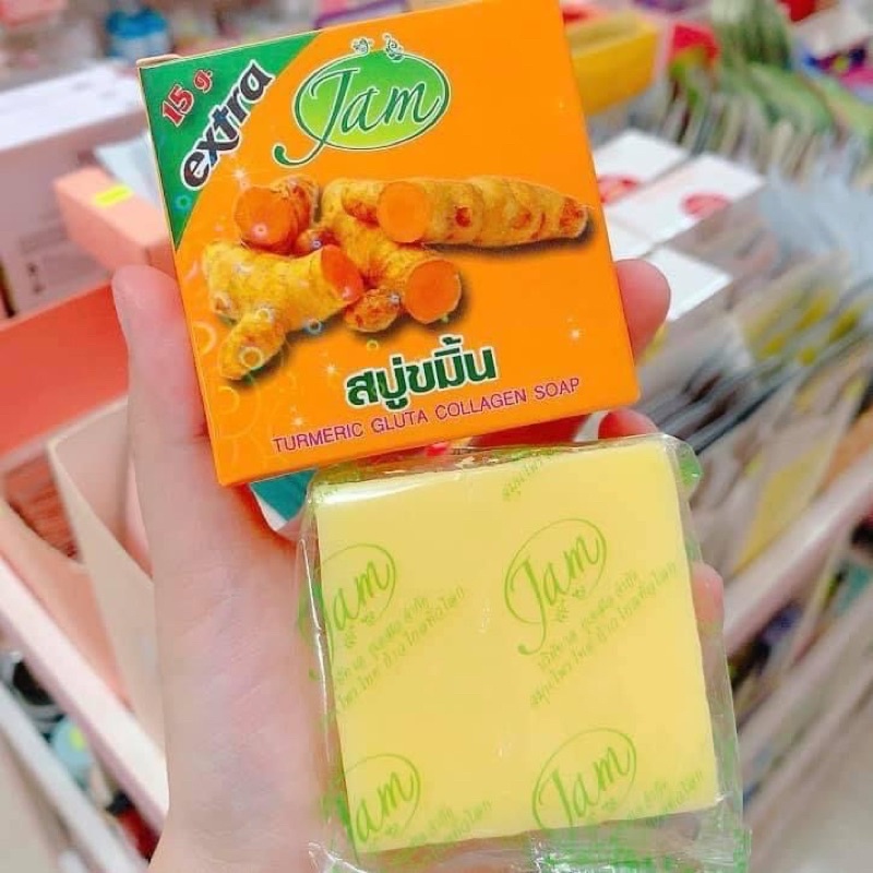 Soap Tắm Nghệ Jam Thái Lan, Hỗ Trợ Giảm Thâm Viêm Lỗ Chân Lông