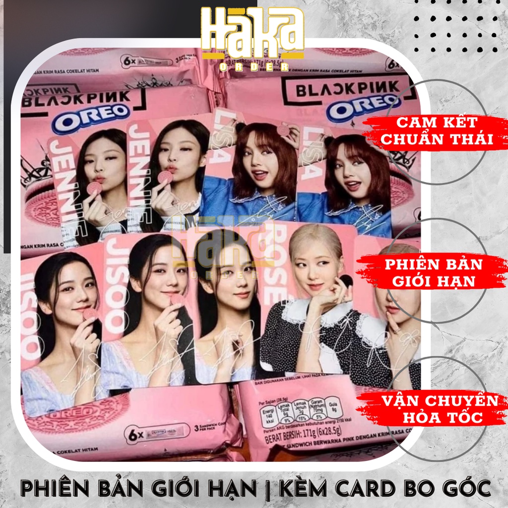 [SẴN CHUẨN THÁI] BÁNH OREO BLACKPINK THÁI LAN | KÈM CARD BO GÓC | PHIÊN BẢN GIỚI HẠN
