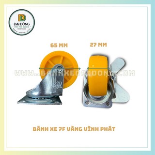 BÁNH XE ĐẨY 7F VÀNG VĨNH PHÁT (BỘ 4 CÁI)