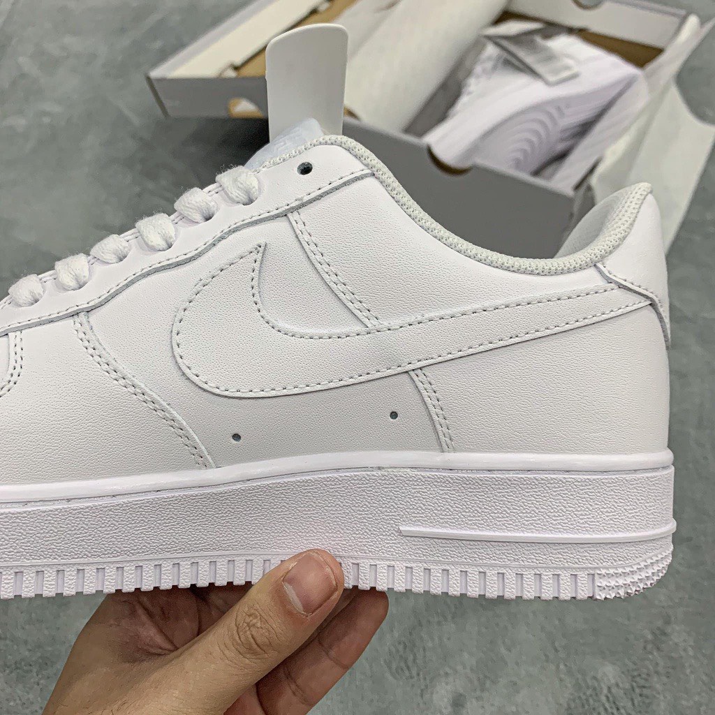 Giày nike_Trắng AF1, Giày Air Force 1 Full Trắng Nam Nữ Hàng Đẹp Full Box