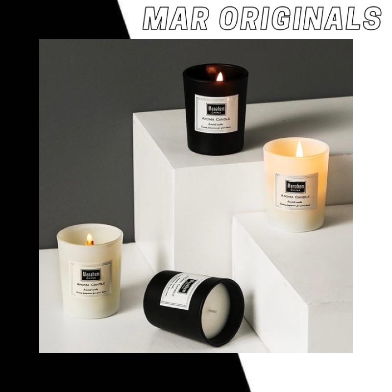 Nến thơm cao cấp không khói thư giãn MENAHEM AROMA CANDLE thiên nhiên quà tặng decor trang trí sang trọng MAR ORIGINALS