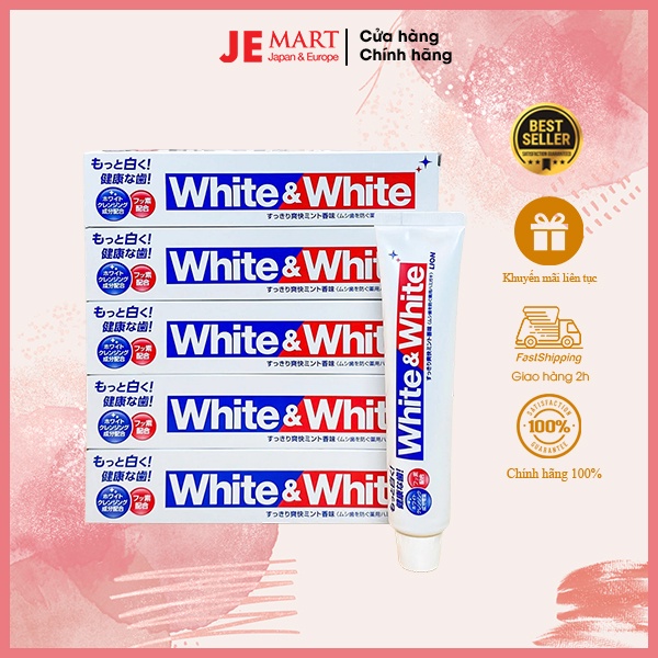 Kem đánh răng White & White Lion Nhật Bản