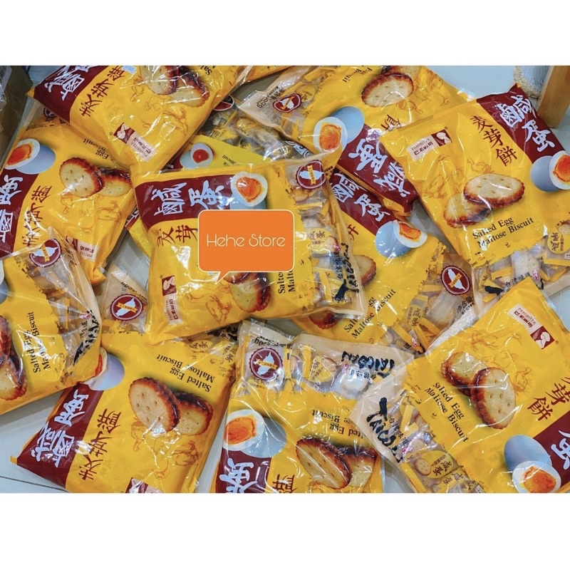 Bánh quy trứng muối Đài Loan dẻo túi lớn 500g