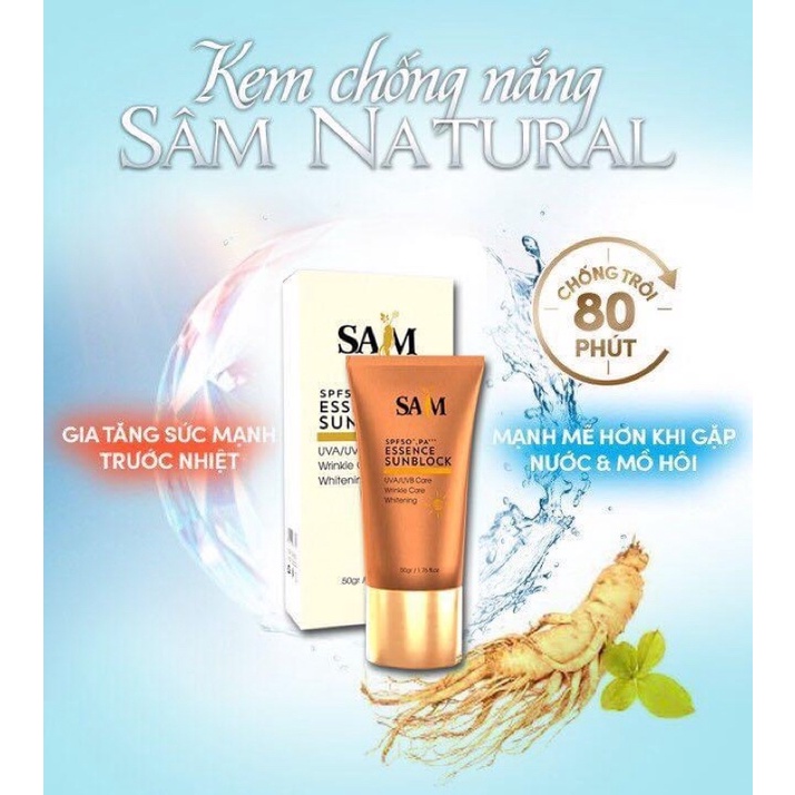 Kem Chống Nắng Bảo Vệ Da Sam Natural Elly White