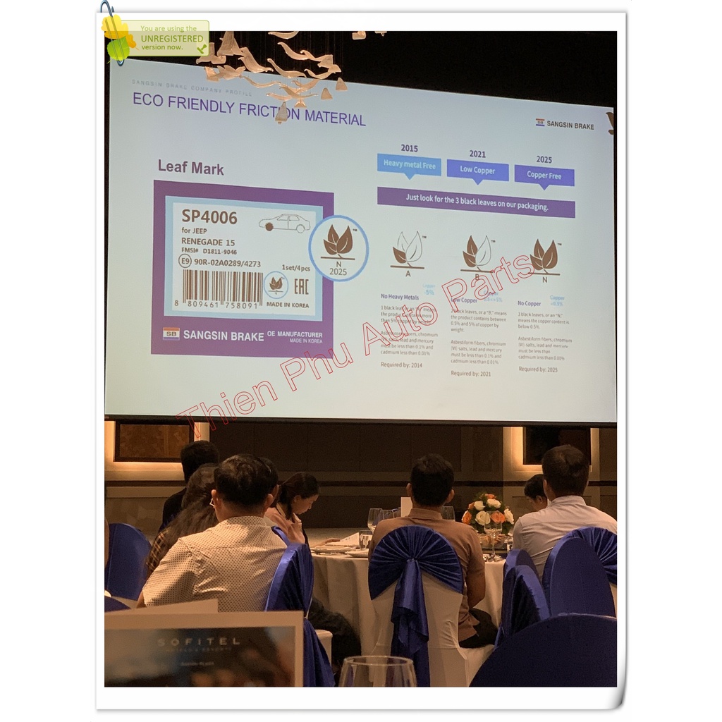 Má phanh chính hãng Hi-Q cho VIOS  + ALTIS SAU  - Bố thắng sau. OEM Brake Pad :0446602190 - 0446602191