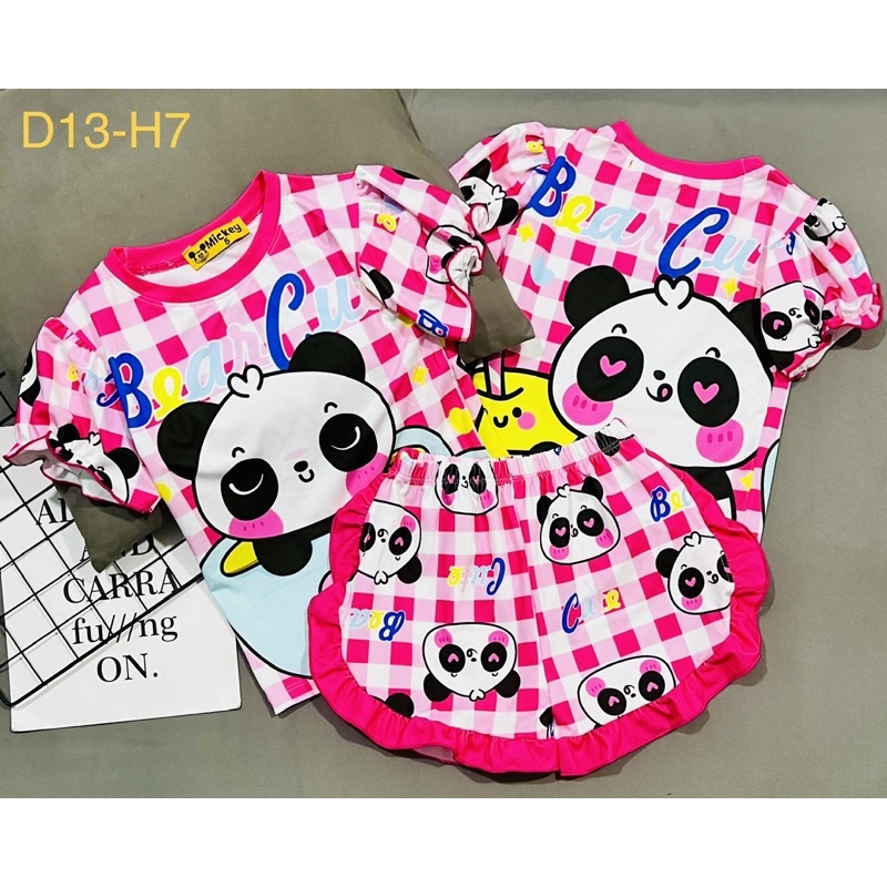 MÃ D13 BỘ GHỐ GÁI THUN LẠNH 3D SIZE 20-42kg