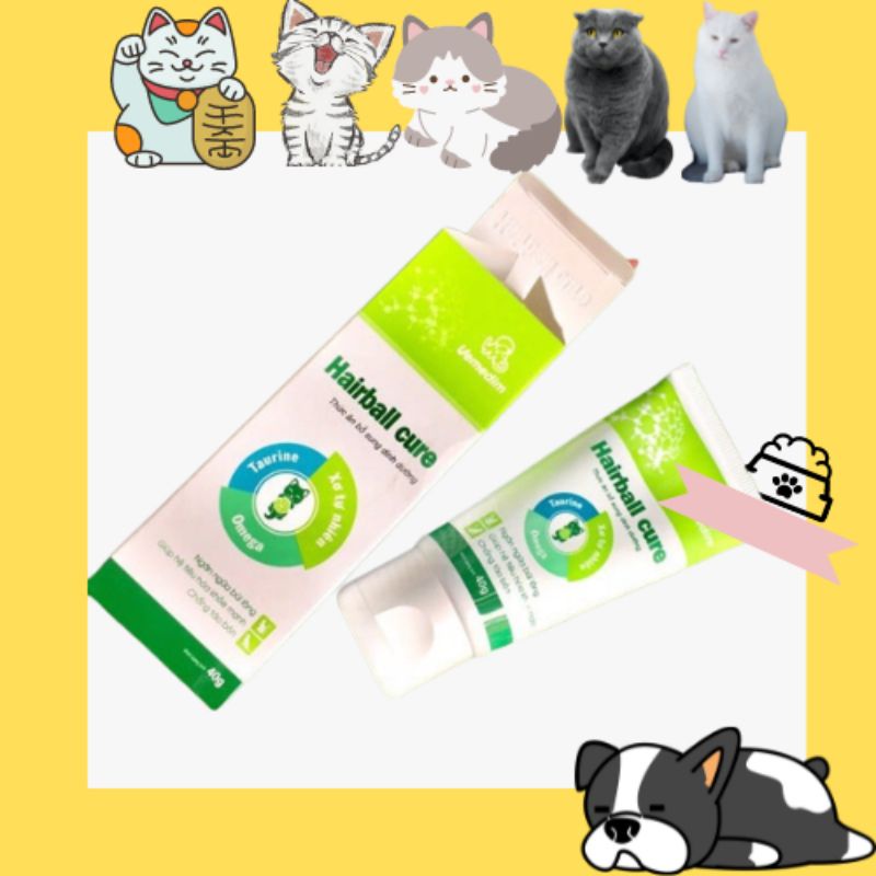 Gel tiêu búi lông cho mèo Hariball Cure 40g - phụ kiện thú cưng Hồ Chí Minh