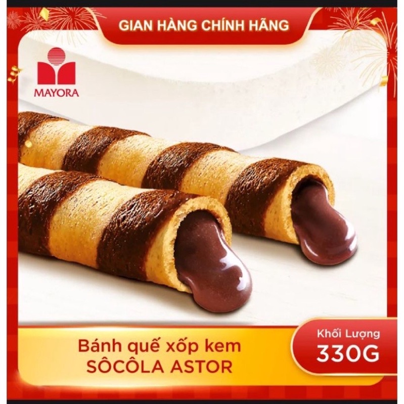 Bánh Quế Astor Chocolate Indonesia Hộp 330G