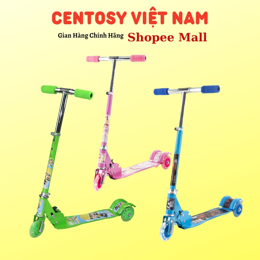 Xe Scooter Centosy 380 Ba Bánh Phát Sáng, Có 3 Màu Cho Bé Lựa Chon, Cam Kết Chính Hãng