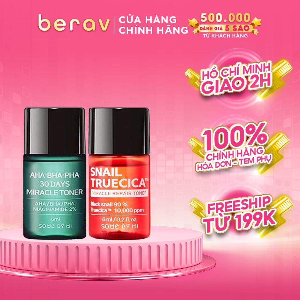Nước Hoa Hồng Ngừa Mụn Some By Mi AHA-BHA-PHA 30 Days Miracle Toner 6ml