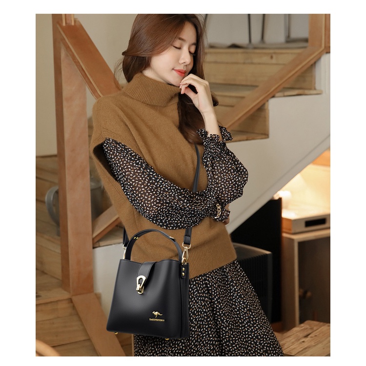Túi xách nữ thời trang cao cấp đẹp công sở Hàn Quốc KAIDIFEINIROO KF19 (5208) Size 23cm
