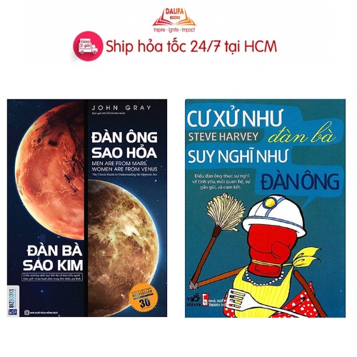 Sách - Combo Đàn Ông Sao Hỏa Đàn Bà Sao Kim và Cư Xử Như Đàn Bà Suy Nghĩ