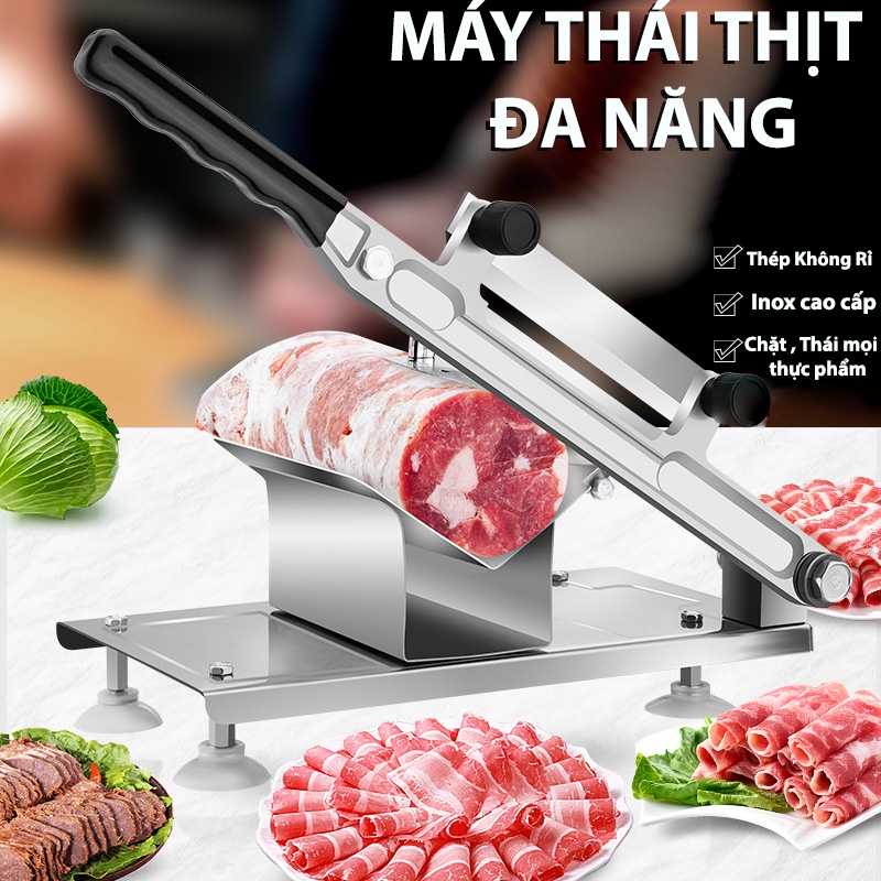 [KHÔNG GỈ] Máy Thái Thịt, Chặt Gà đông lạnh Đa Năng(Tặng 1 lưỡi dao), Bộ dao thái thịt đông, chín cho nhà hàng/gia đình