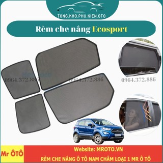 Rèm Che Nắng Xe Ecosport - Hàng Loại 1 Mr Ô Tô, vải dày, chống nắng tốt, dễ lắp đặt, vừa khít - Đế nhựa/ Có hít nam châm