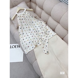 Set áo yếm thêu kèm quần lụa siêu xinh