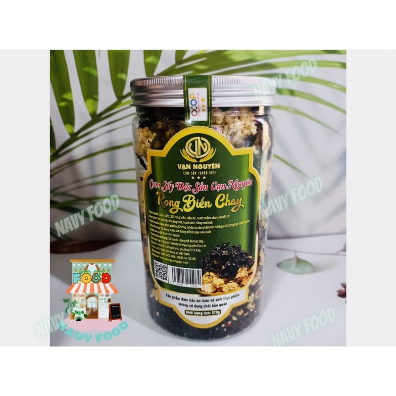 Cơm sấy - Cơm Cháy 230gr Rong Biển Chay Vạn Nguyên - Đặc Sản Gia Lai