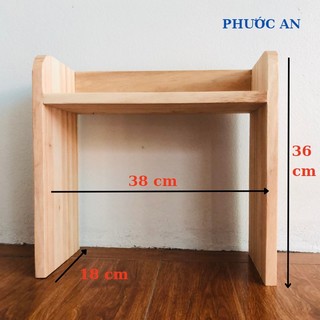 Kệ sách để bàn - kệ sách gỗ thông