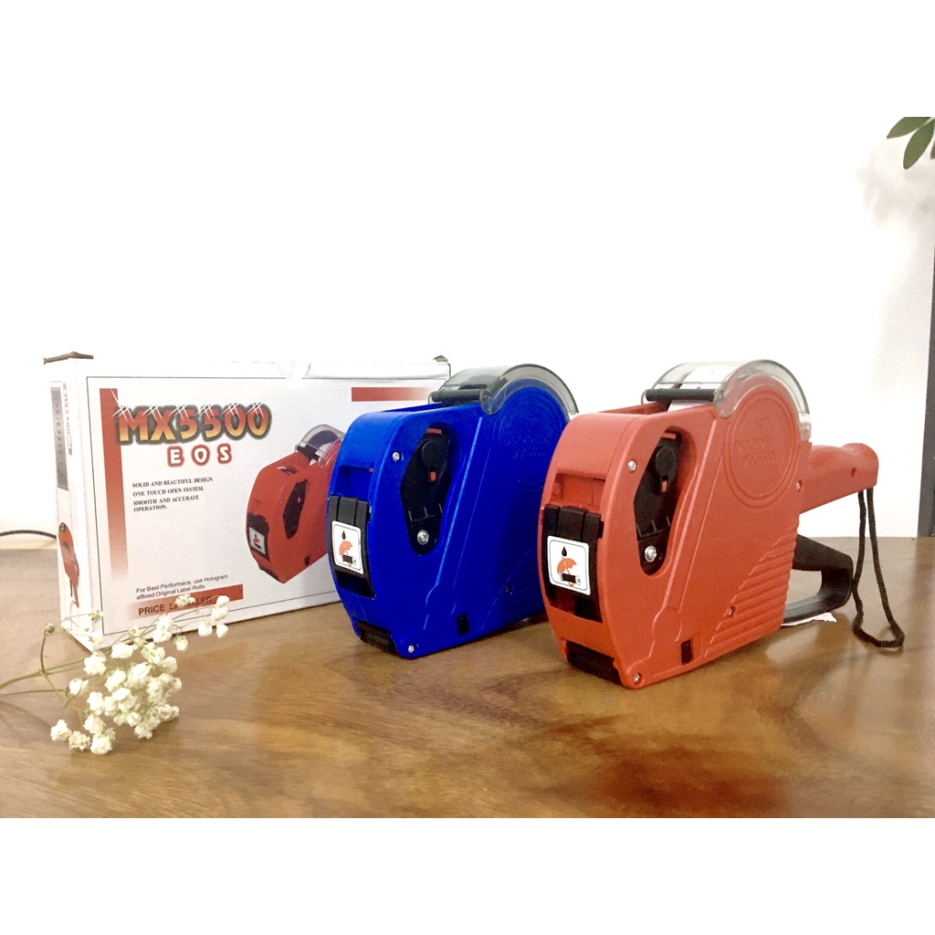 Máy Bắn Giá Tiền MX 5500/5500 EOS - FULL HỘP ( MỰC + GIẤY DÁN) Súng Bấm In Ghi Dán Dính Giá - Bảo Hành 3 Tháng