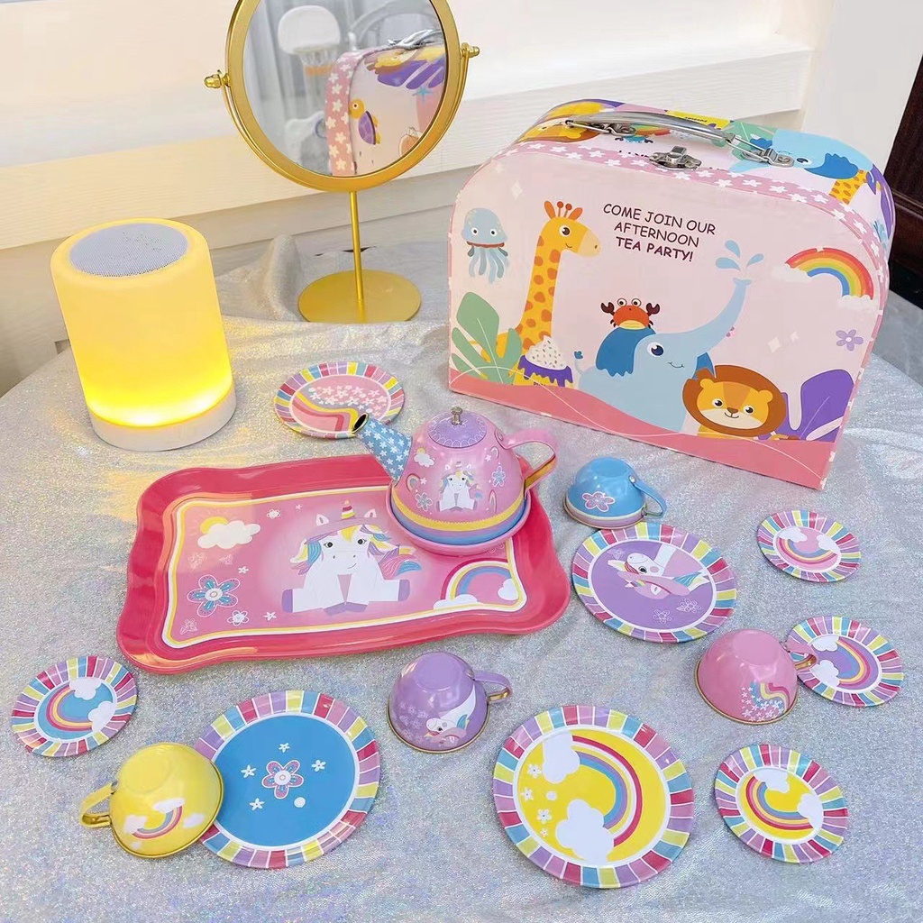 Set tiệc trà kim loại cao cấp cho bé yêu