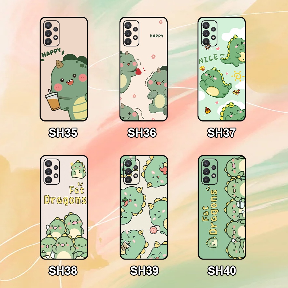 Ốp lưng Samsung A32 4G 5G / A52 / A52s / A72 siêu đẹp in hình khủng long chibi dễ thương