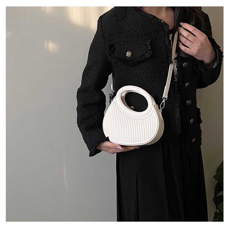 Mischa Túi Xách Da PU Màu Trơn Phong Cách Phương Tây Thời Trang Cho Nữ