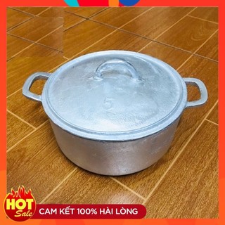 Nồi gang nấu cơm cháy đúc thủ công làng nghề số 5 sizustore68
