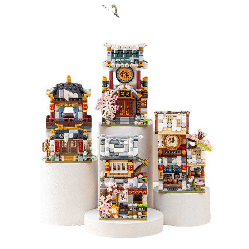 Đồ chơi lắp ráp LOZ mô hình Cửa hàng đường phố- Tiêu cục 1741