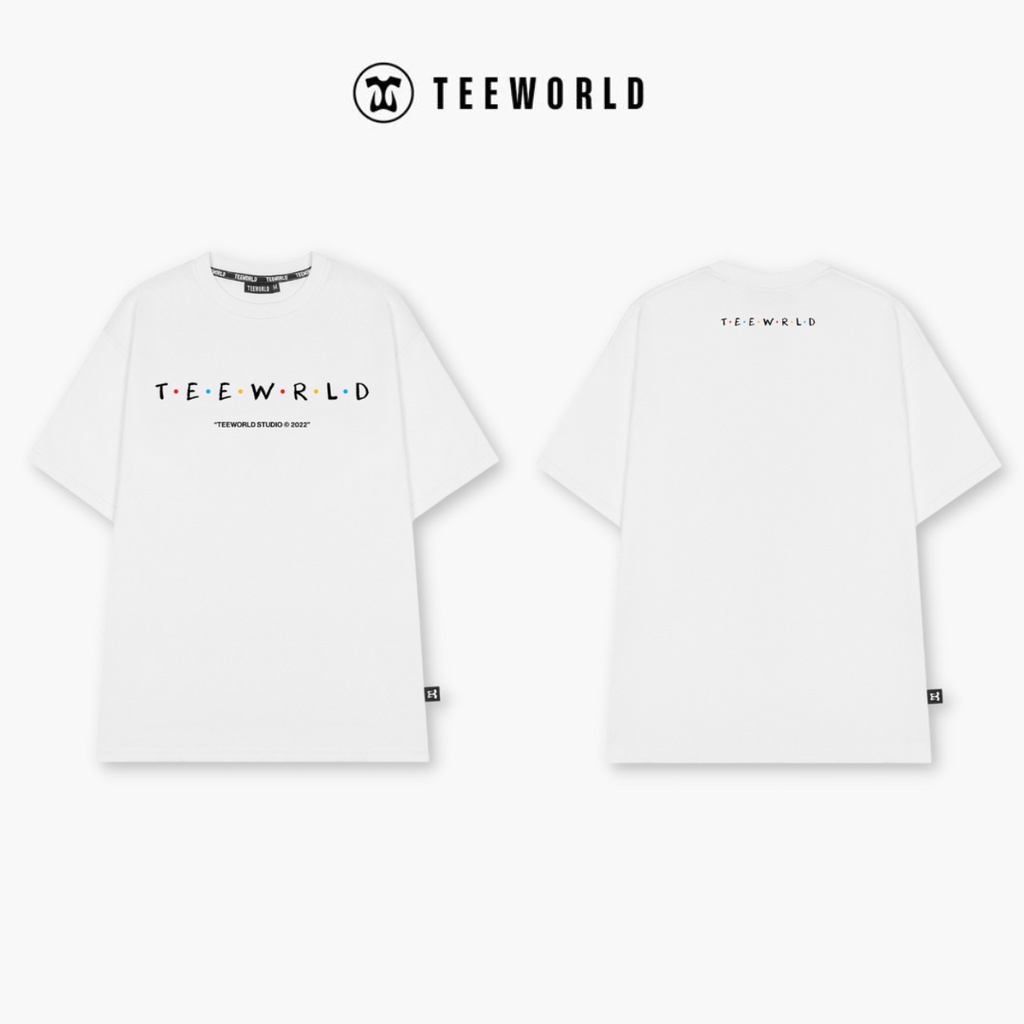 Áo Thun Local Brand Teeworld Friends T-shirt Trắng Đen Nam Nữ Form Rộng Unisex