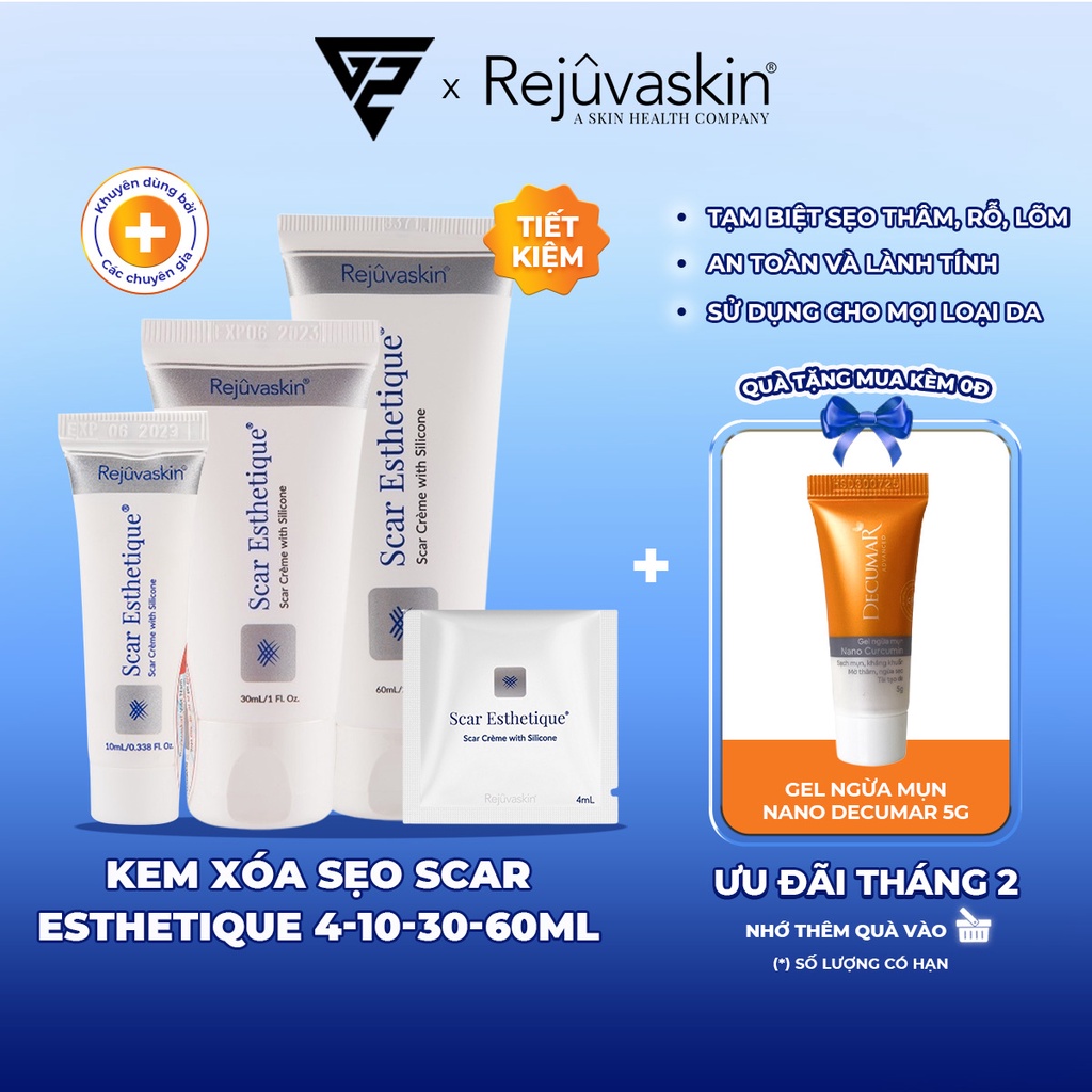 Kem xóa Sẹo Thâm, lấp đầy Sẹo Rỗ, Sẹo Lõm Scar Esthetique Rejuvaskin