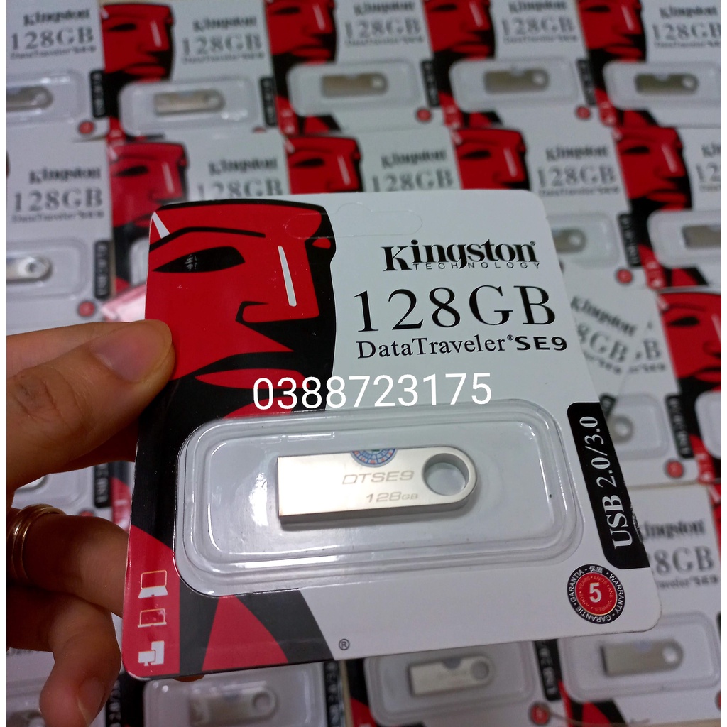 Usb Kingston 128gb 256gb DTse9 CZ Bảo hành 5 Năm Chuyên lưu trữ Tài Liệu Video Hình Nhạc Phim Chất Lượng Cao