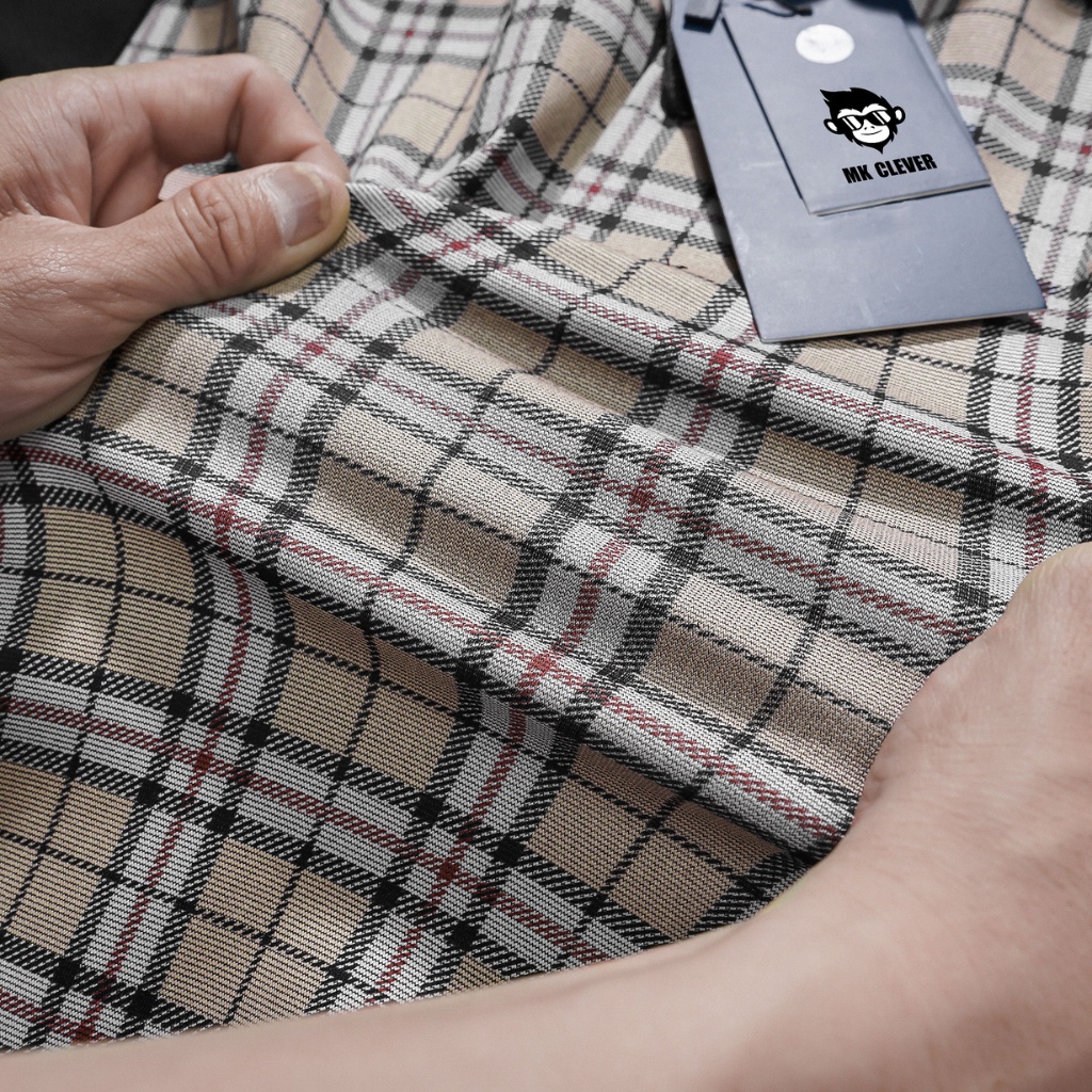 Áo Polo Nam Hoạ Tiết MK CLEVER Vải Umi Cotton Chống Nhăn Nhàu Thoáng Mát Chuẩn Form Sang Trọng Thanh Lịch - HT01