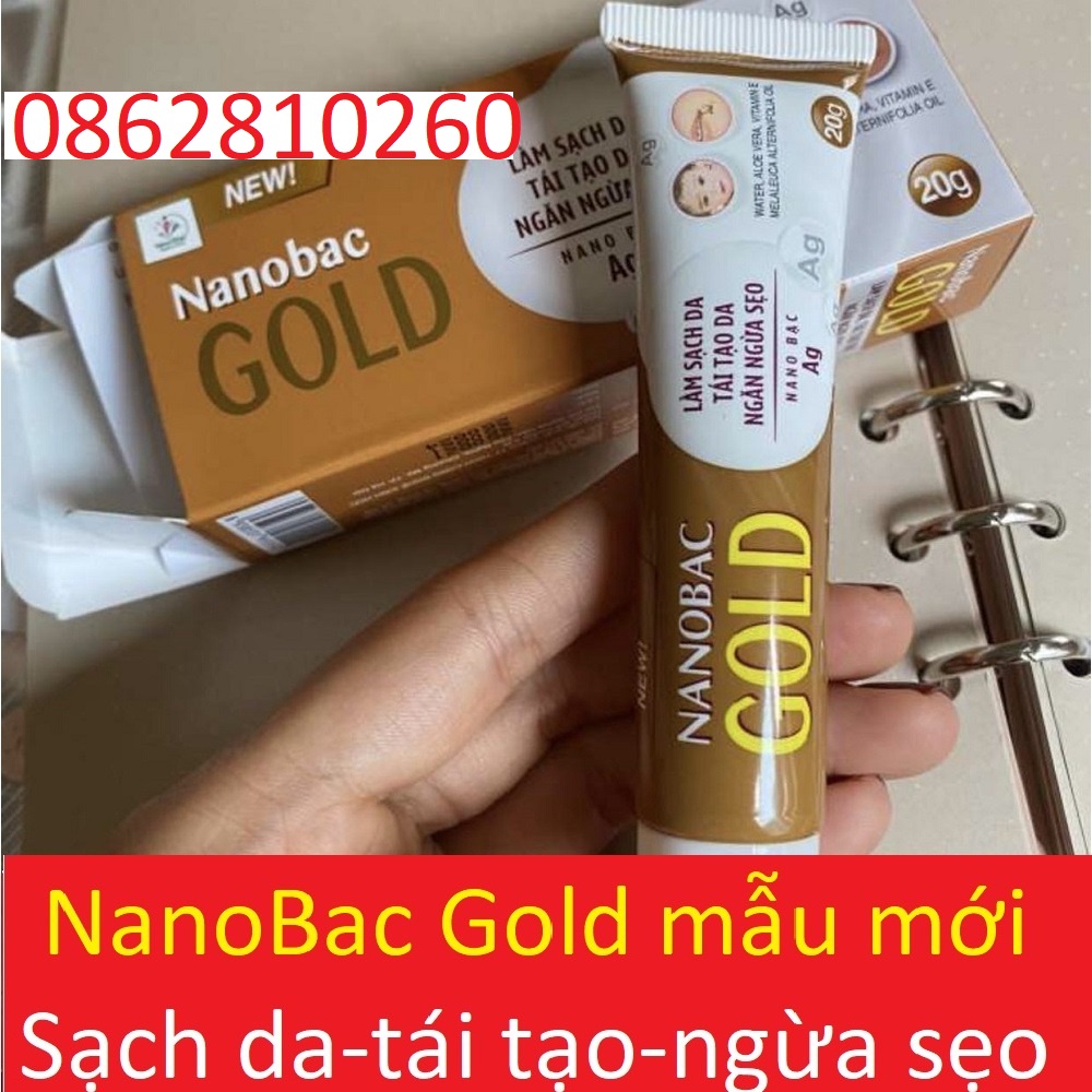 NanoBac Gold new plus- Kem bôi làm sạch, tái tạo da và ngăn ngừa sẹo (nano bac subac bạc plus)